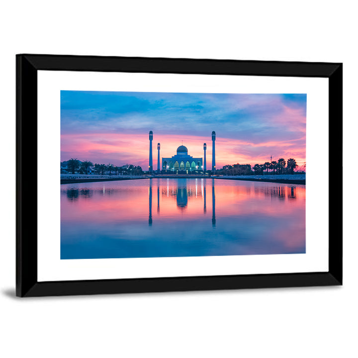 Central Mosque of Songkhla at Sunset Wall Art
