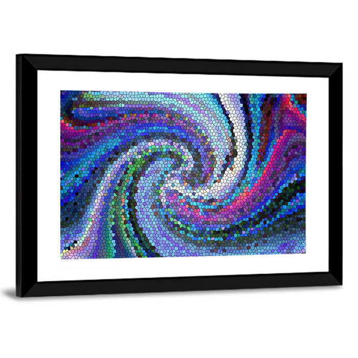 Visual Wave Vortex Wall Art as a framed print