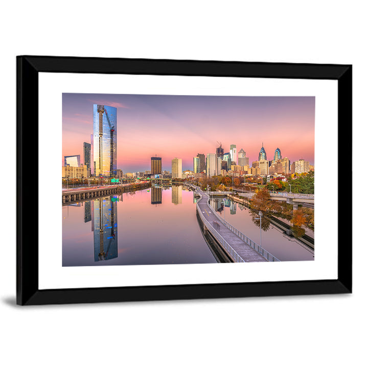 Philadelphia Skyline at Twilight Wall Art