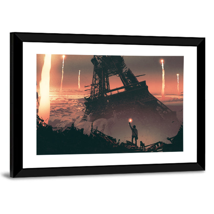 Eiffel Tower Aftermath Wall Art