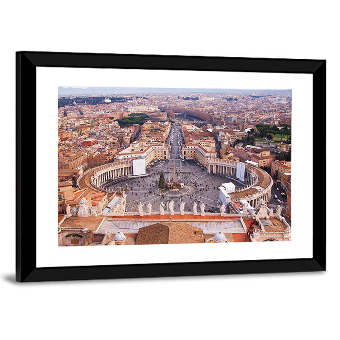 St. Peter's Square, Vatican City Wall Art as a framed print