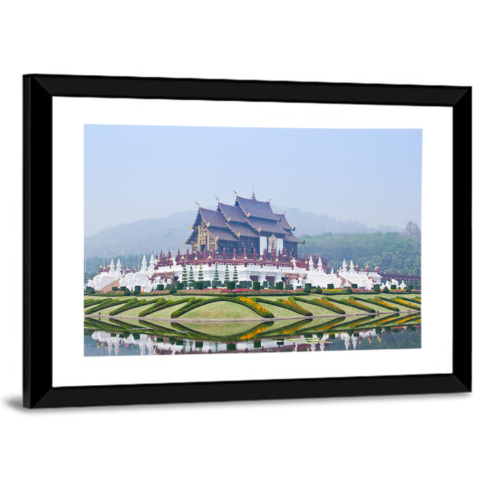Ho Kham Royal Pavilion Chiang Mai Wall Art as a framed print