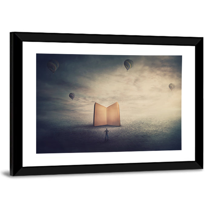 Knowledge and Wisdom Symbol Wall Art as a framed print