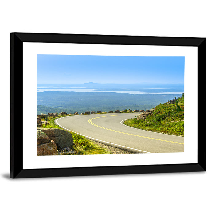 Cadillac Mountain Drive, Bar Harbor Wall Art as a framed print