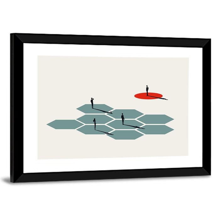 Symbol of Leadership Wall Art as a framed print
