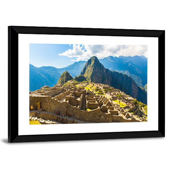 Terraced Ruins of Machu Picchu Wall Art as a framed print