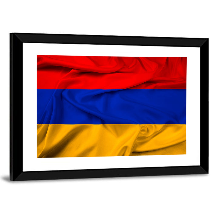 Waving Armenian Flag Wall Art