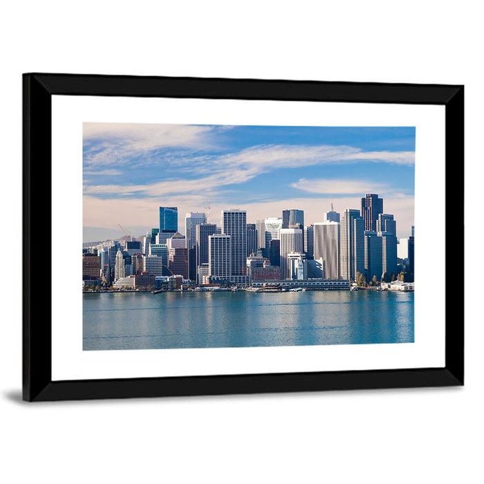 San Francisco Skyline Wall Art as a framed print