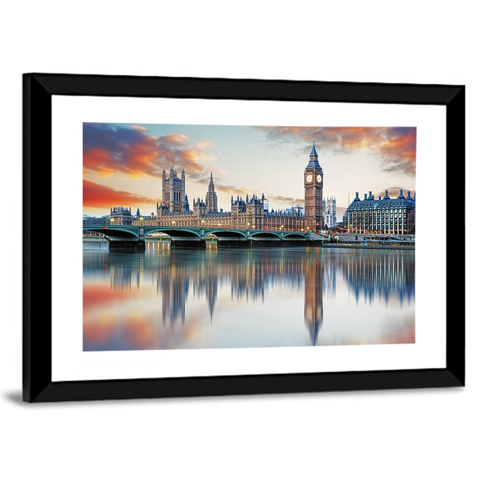 Big Ben and Palace of Westminster Wall Art as a framed print