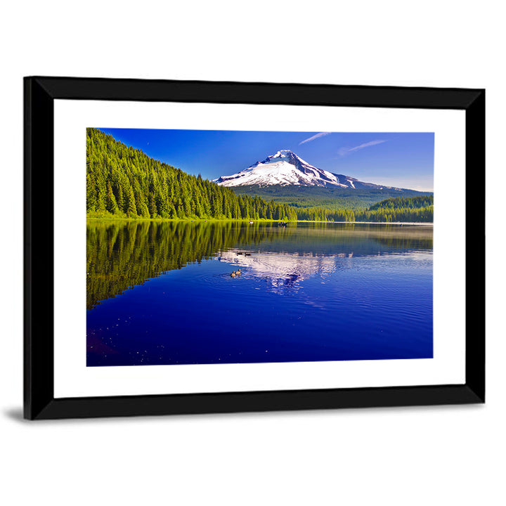 Mt Hood Reflected in Trillium Lake Wall Art