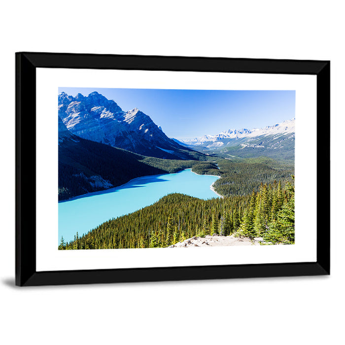 Peyto Lake Wall Art as a framed print