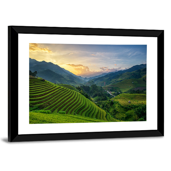 Vietnam Terraced Rice Fields Wall Art