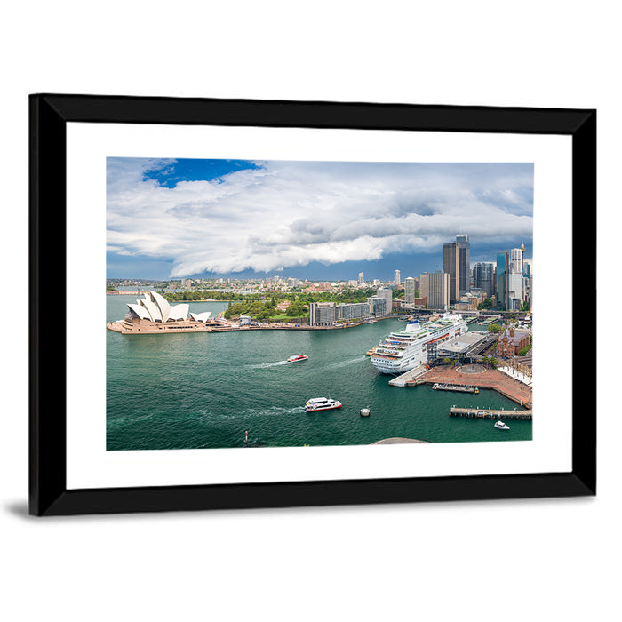 Sydney Harbour Vista Wall Art as a framed print
