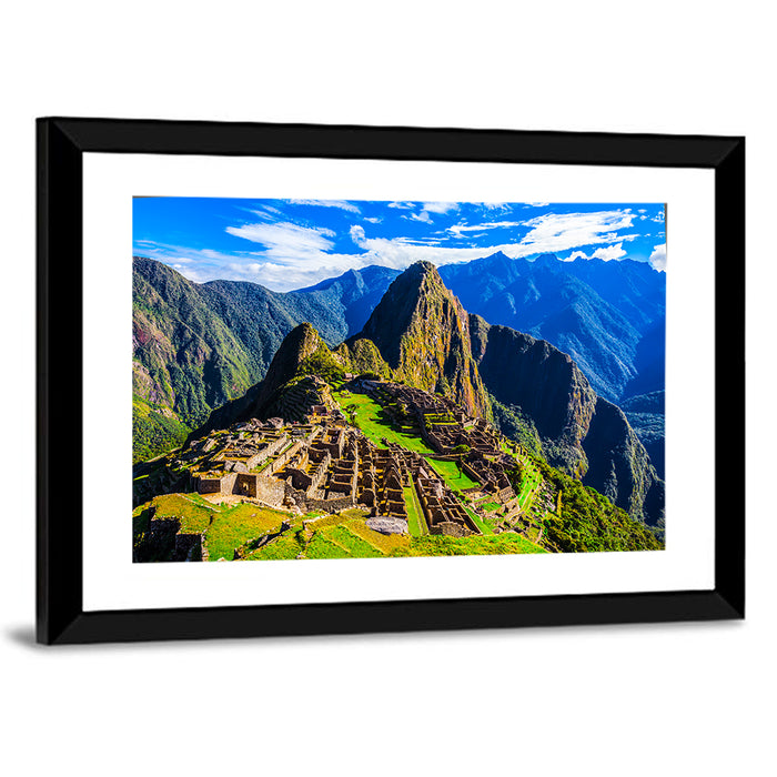 Machu Picchu Heritage Wall Art as a framed print