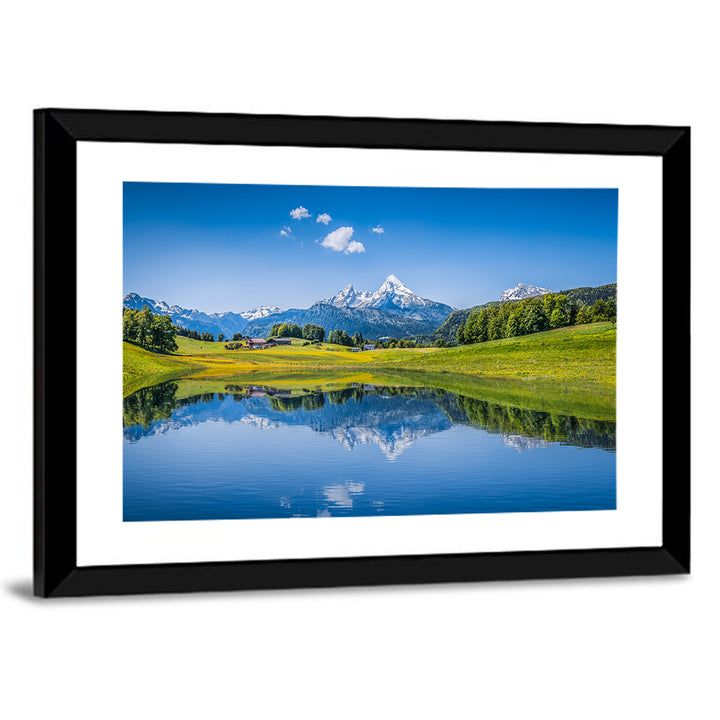Watzmann Summer Reflection Wall Art