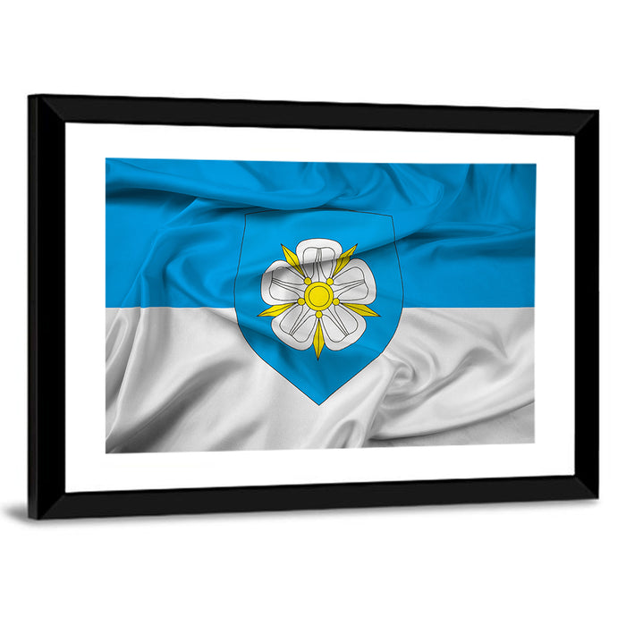 Viljandi Flag Wall Art as a framed print