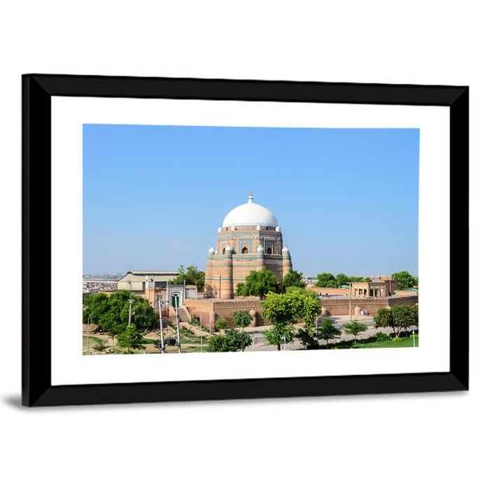 Shah Rukn-e-alam Tomb, Multan Wall Art as a framed print