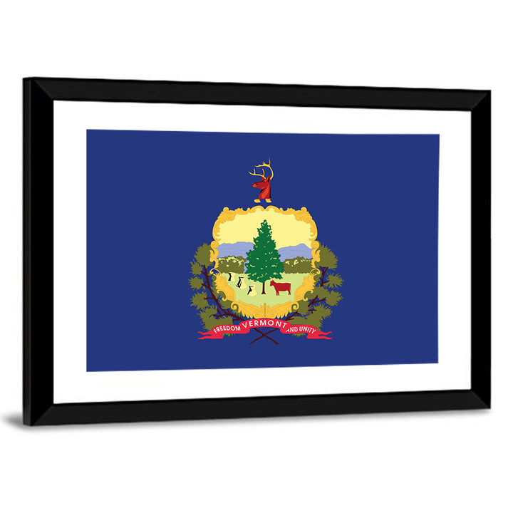 Vermont State Flag Wall Art