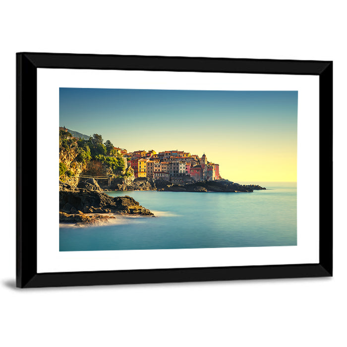 Manarola Cliffside, Cinque Terre Wall Art as a framed print