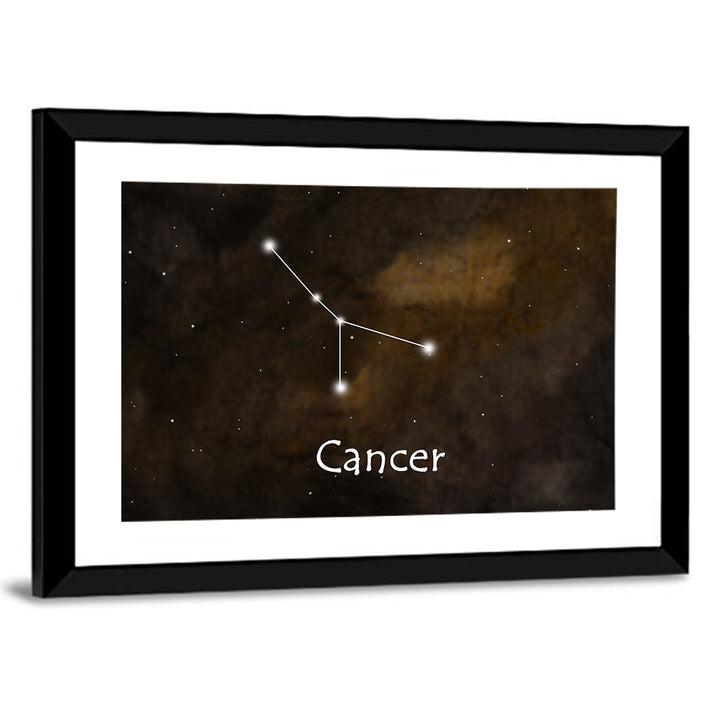 Cancer Zodiac Constellation Wall Art