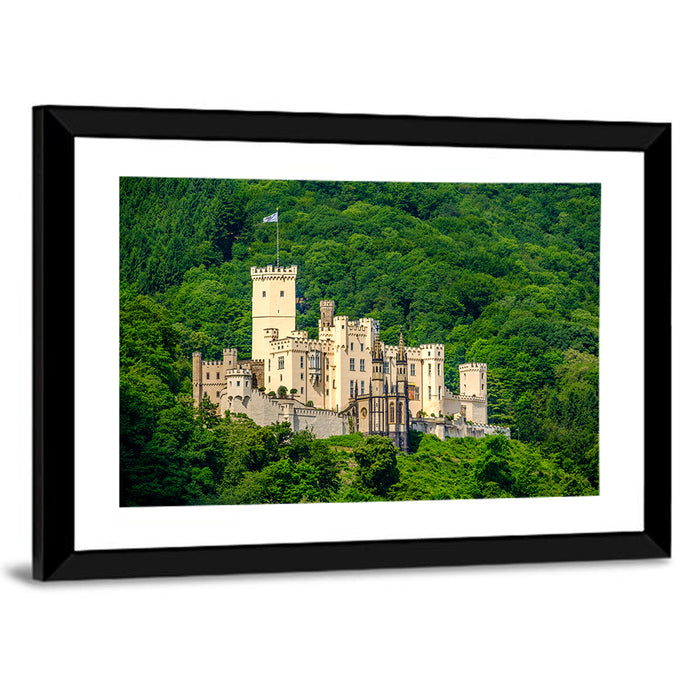 Stolzenfels Castle on the Rhine Wall Art as a framed print