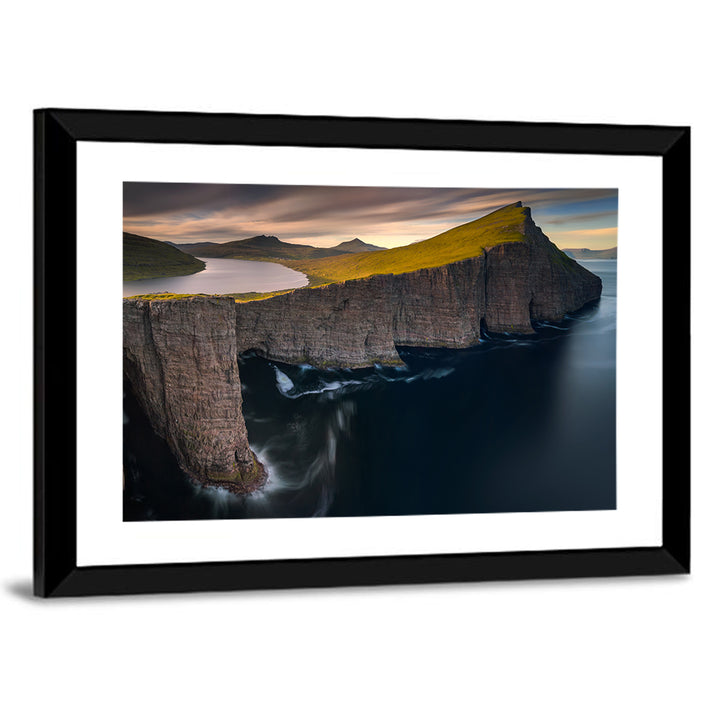 Sørvágsvatn Lake on Vagar Cliffs Wall Art