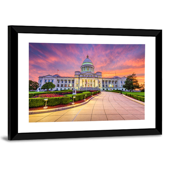 Arkansas State Capitol at Sunset Wall Art