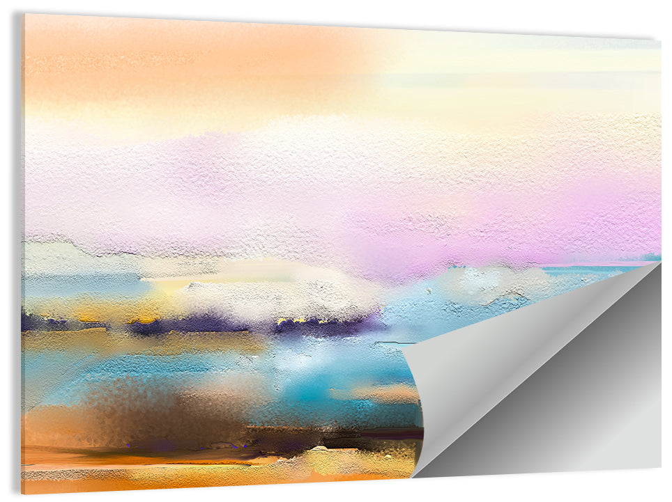 Blended Horizon Brushstrokes Wall Art