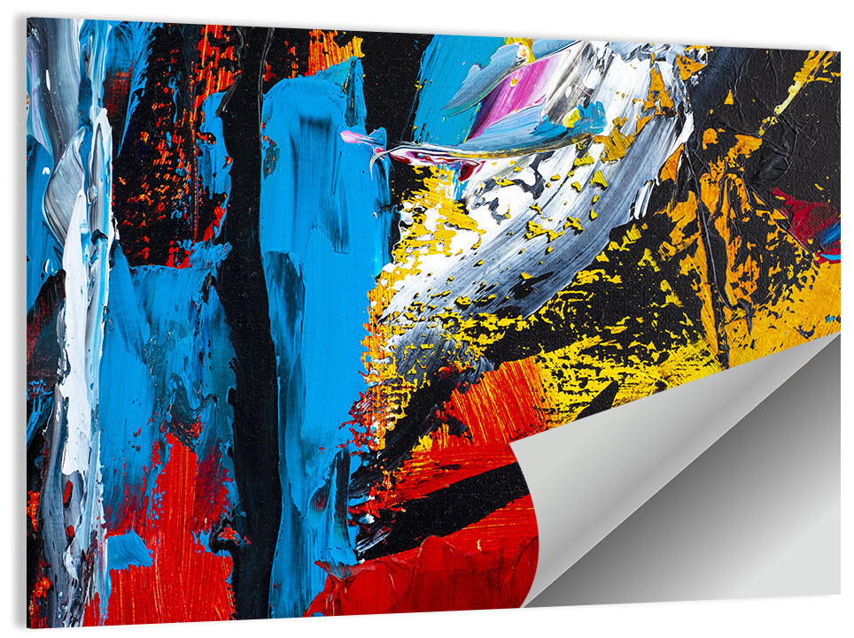 Vibrant Impasto Texture Ii Wall Art