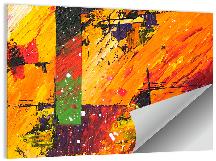 Bold Impasto Geometry Wall Art as a poster print