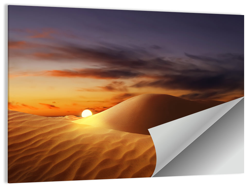 Glowing Dune Sunset Wall Art