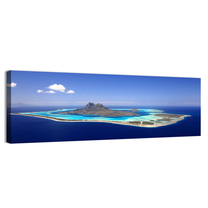 Bora Bora Turquoise Lagoon Wall Art as a canvas print