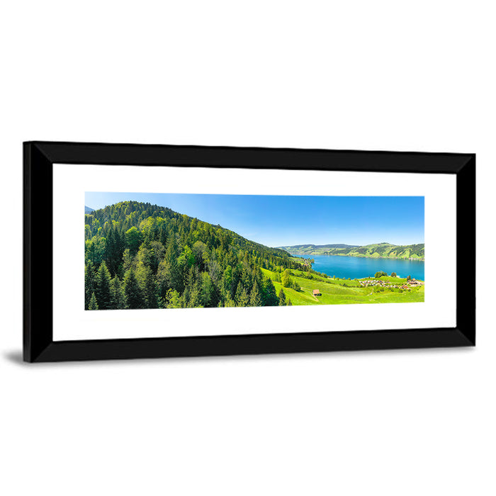 Aegerisee Lake, Switzerland Wall Art as a framed print