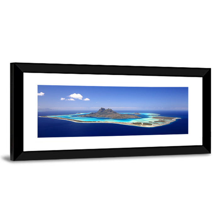 Bora Bora Turquoise Lagoon Wall Art as a framed print