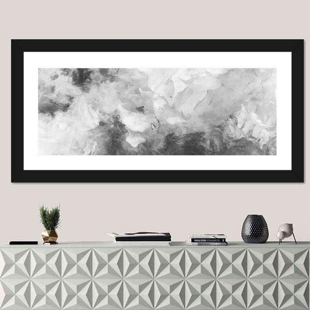 Monochrome Brushstroke Study Wall Art