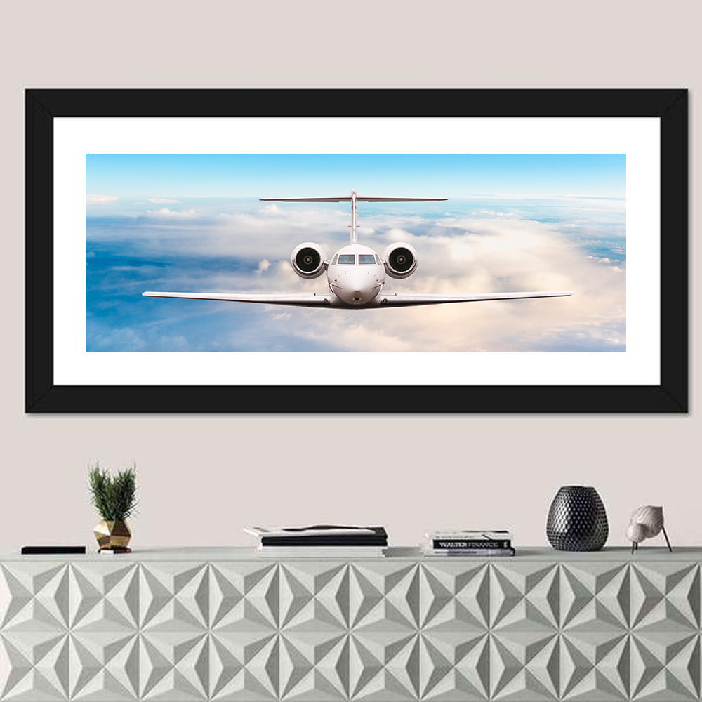 Private Jet in Flight Wall Art
