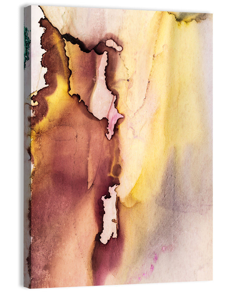 Burgundy Alcohol Ink Composition Wall Art, canvas print, portrait