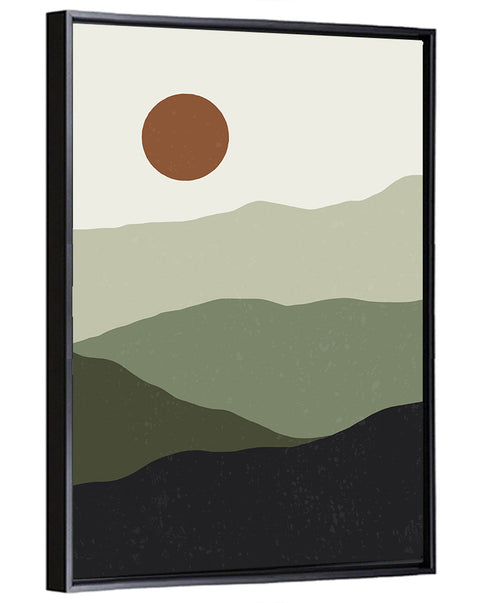 Sage Ridge Minimalist Landscape Wall Art