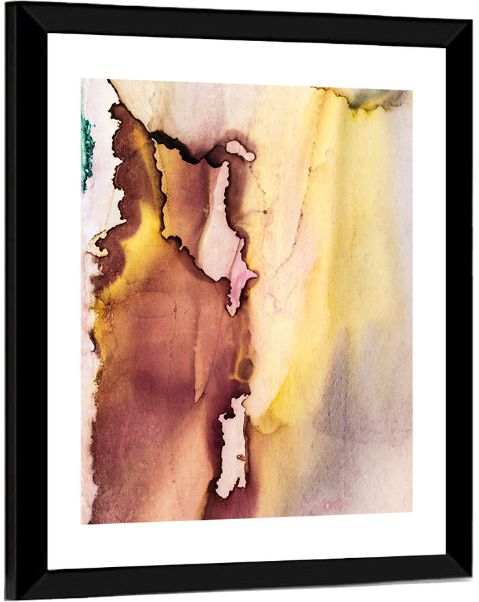 Burgundy Alcohol Ink Composition Wall Art as a framed print