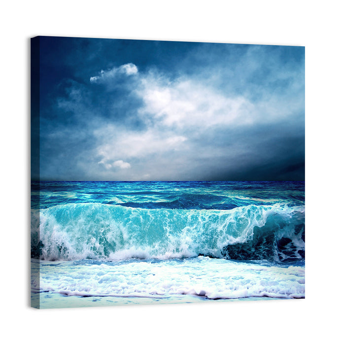 Storm Seascape Wall Art as a canvas print