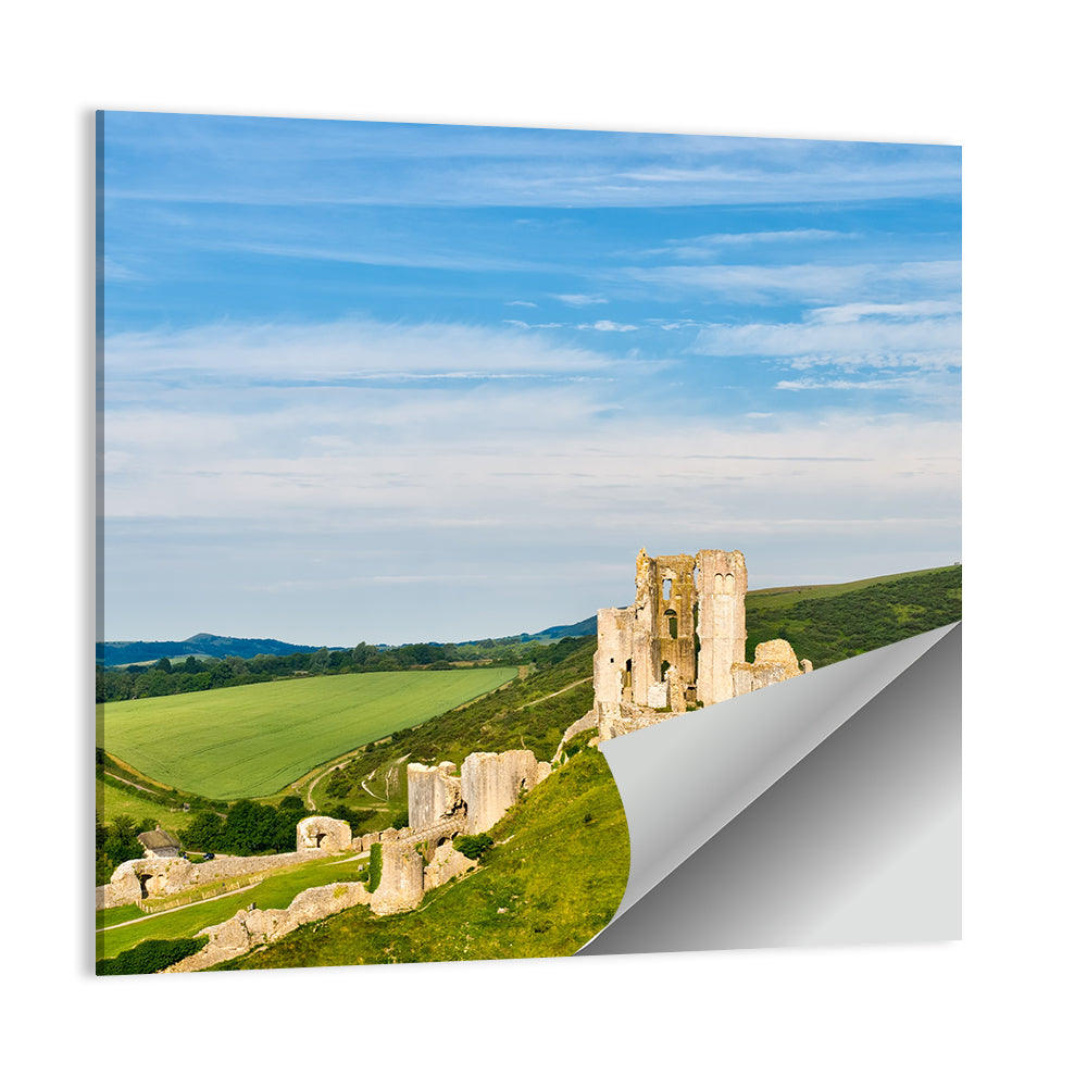 Corfe Castle Ruins Wall Art