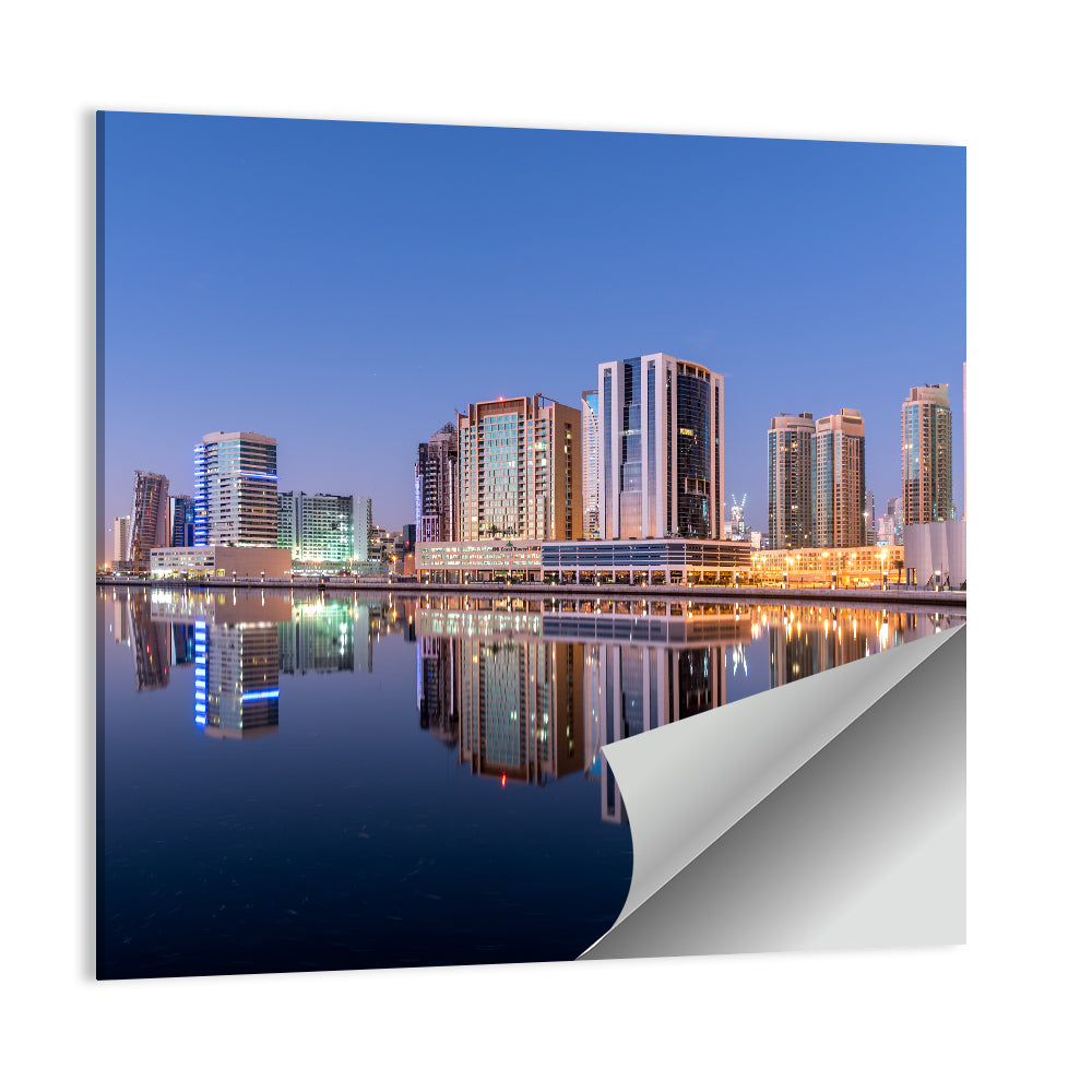 Dubai Marina Skyline at Dusk Wall Art