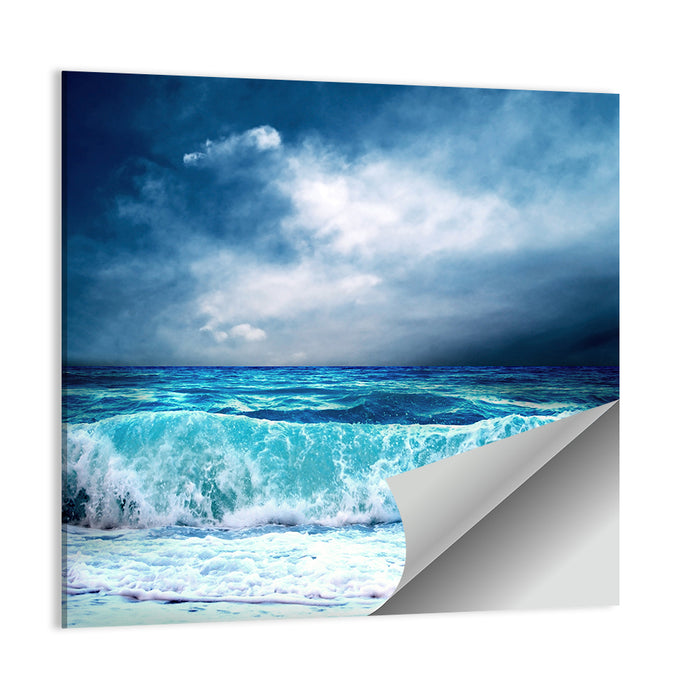 Storm Seascape Wall Art as a poster print