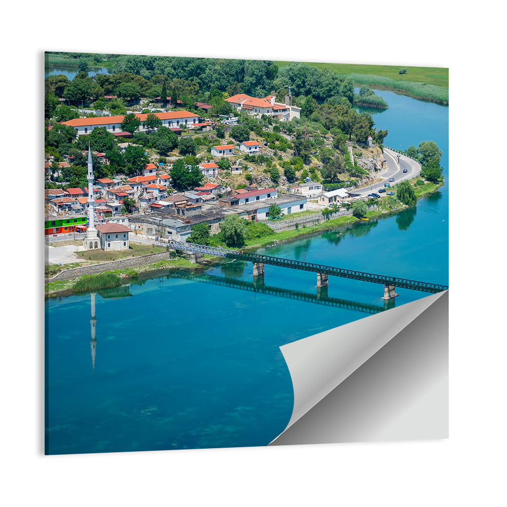 Rozafa Fortress Over Buna River Wall Art