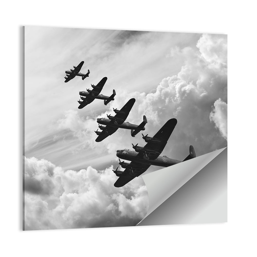 Lancaster Bombers in Formation Wall Art