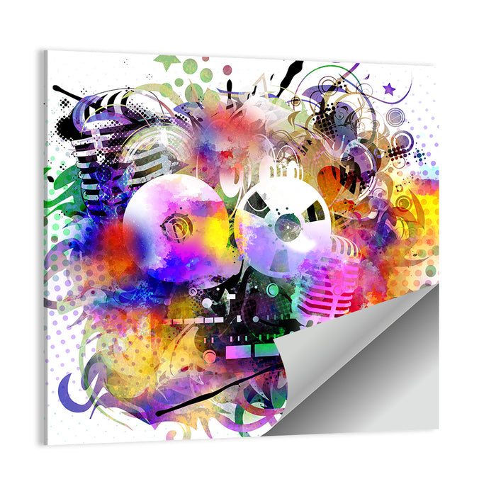 Glamour Music Pop Wall Art as a poster print