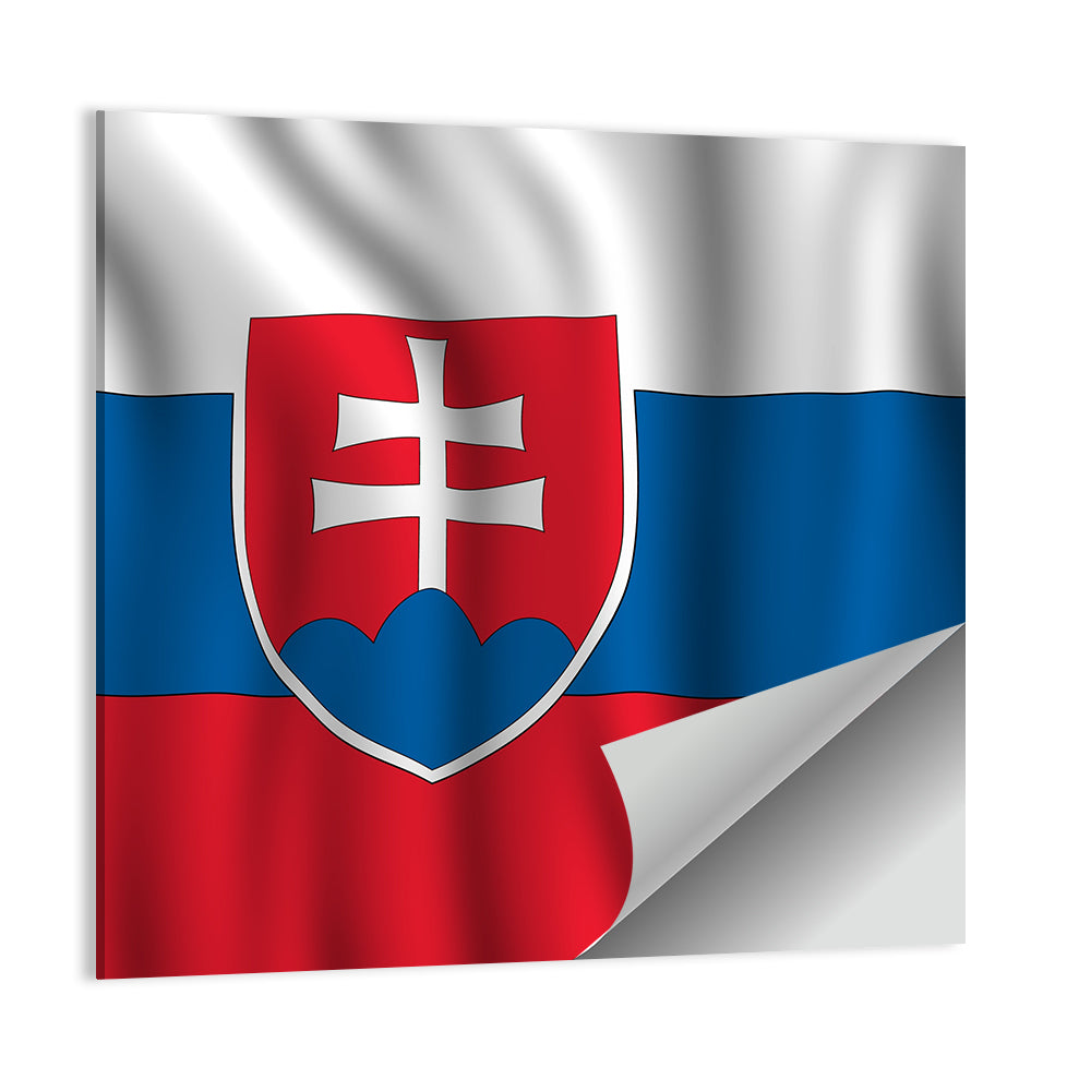 Slovak Flag with Heraldic Shield Wall Art