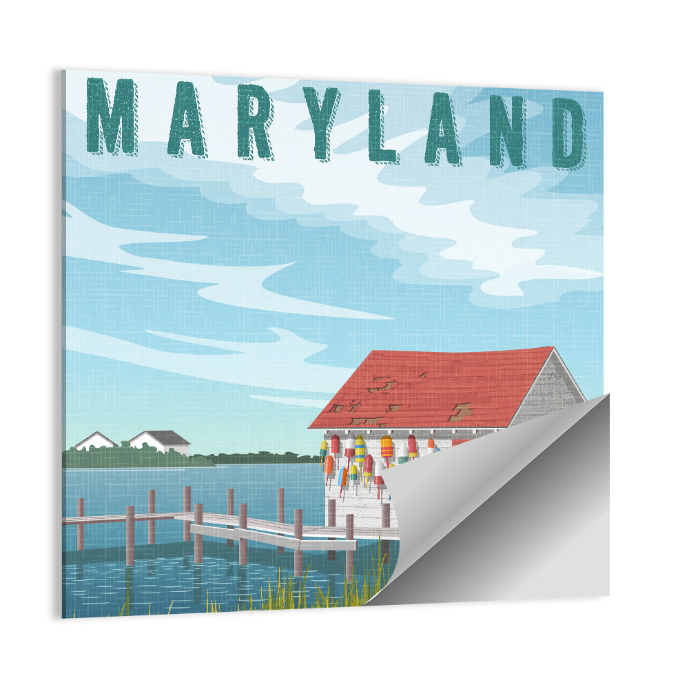 Maryland Harbor Scene Wall Art