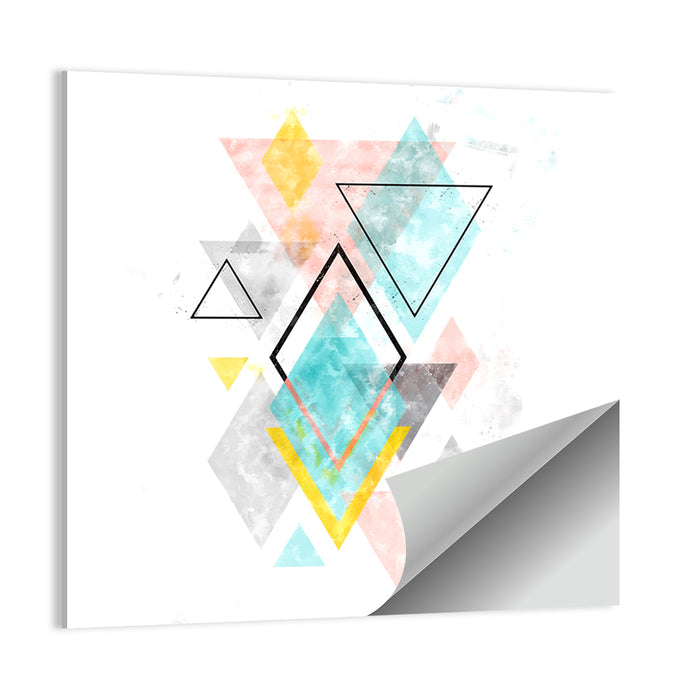 Scandinavian Diamond Geometry Wall Art as a poster print