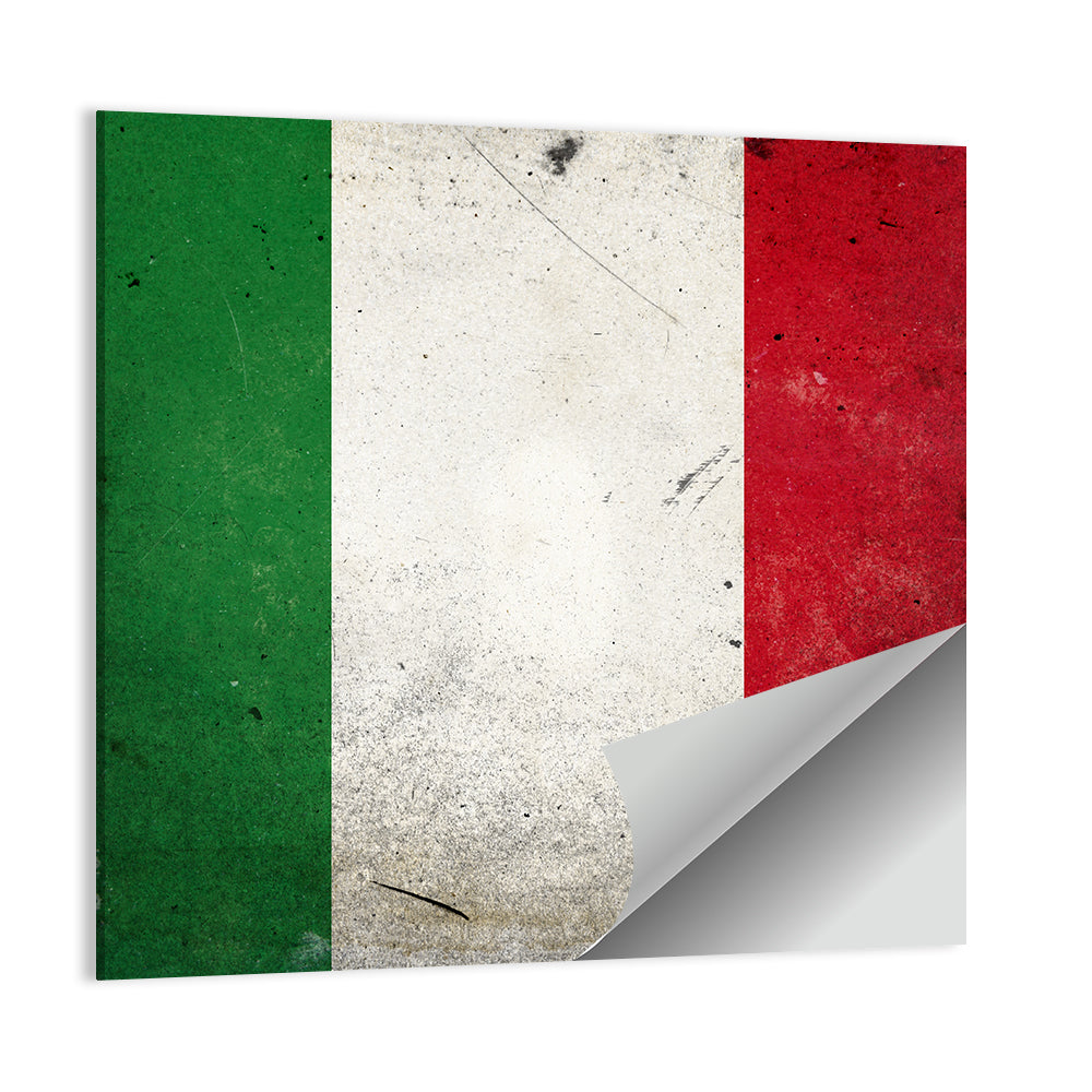 Distressed Italian Flag Wall Art